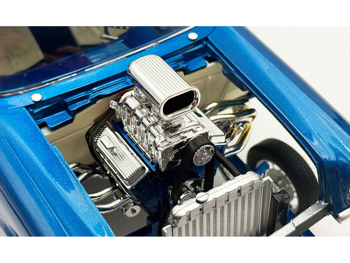 1957 Chevrolet 150 Gasser "High Roller" Blue Metallic Limited Edition to 300 pieces Worldwide 1/18 Diecast Model Car by ACME LuxuryLifeWay Online Store