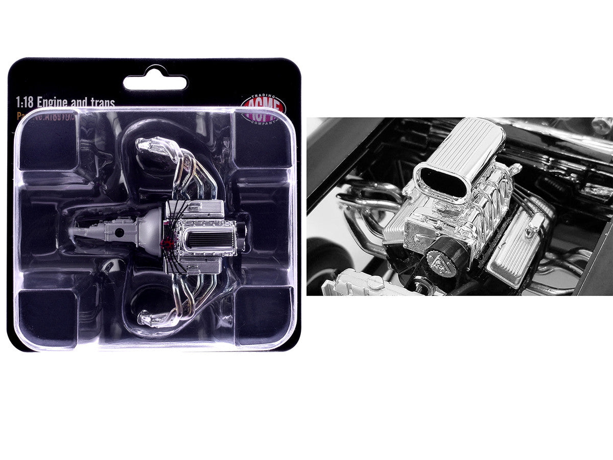 Blown 427 Engine & Transmission Replica from "1957 Chevrolet 150 Gasser" 1/18 Model by ACME LuxuryLifeWay Online Store