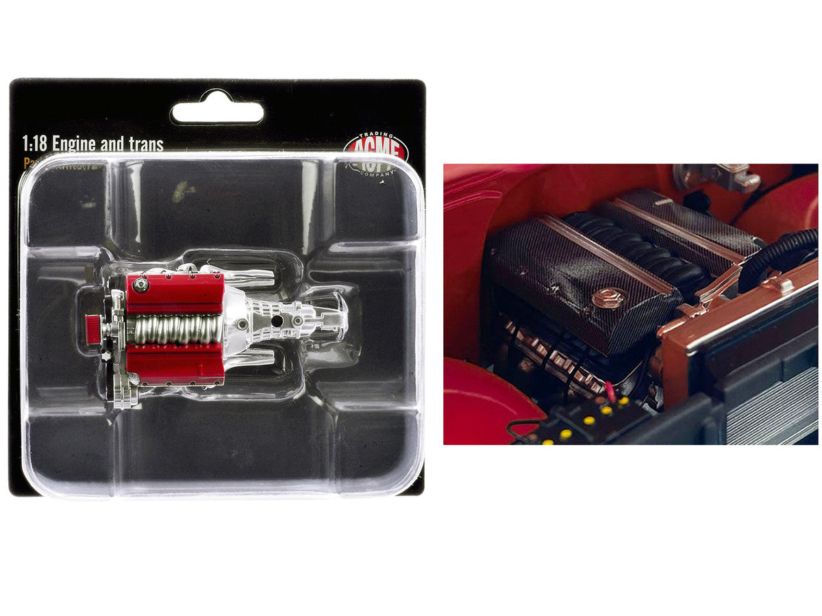 LS3 Engine & Transmission Replica from "1967 Chevrolet C-10 Custom" 1/18 Model by ACME LuxuryLifeWay Online Store