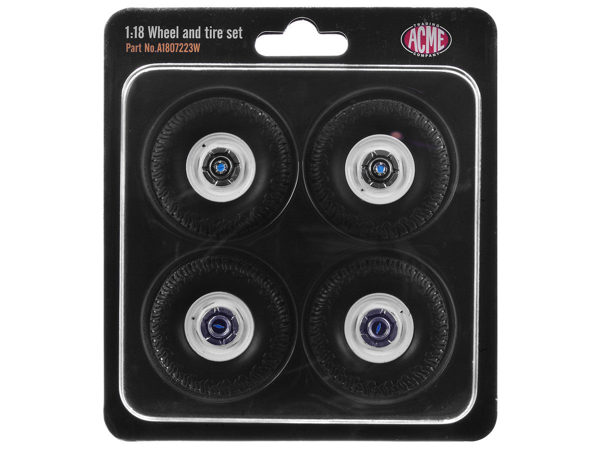 "35 Inch Offroad" Wheel and Tire Set of 4 pieces from 1967 Chevrolet K-10 Pickup Truck for 1/18 Scale Models by ACME LuxuryLifeWay Online Store
