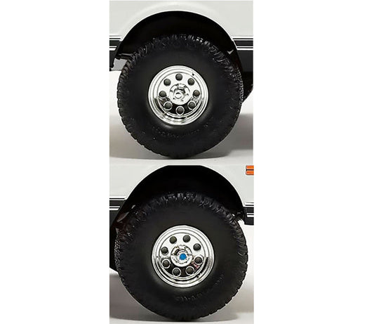 "Offroad" 35" Mag Wheel and Tire Set of 4 pieces from 1971 Chevrolet K5 Blazer for 1/18 Scale Models by ACME LuxuryLifeWay Online Store