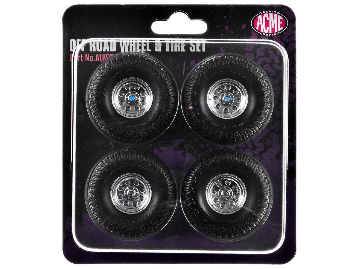 "Offroad" 35" Mag Wheel and Tire Set of 4 pieces from 1971 Chevrolet K5 Blazer for 1/18 Scale Models by ACME LuxuryLifeWay Online Store