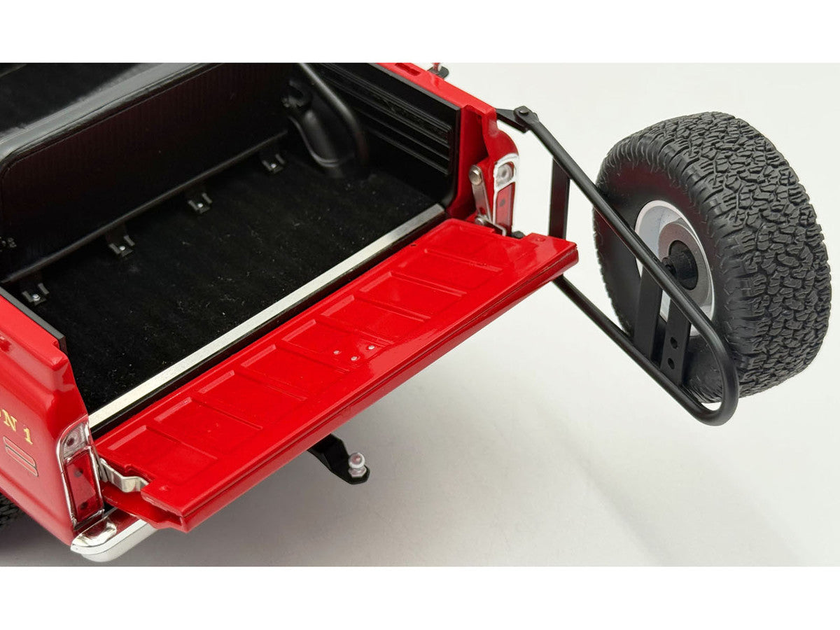 1972 Chevrolet Blazer K/5 "The Chief - Winder Fire Department Georgia Battalion 1" Red with White Top Limited Edition to 246 pieces Worldwide 1/18 Diecast Model Car by ACME LuxuryLifeWay Online Store