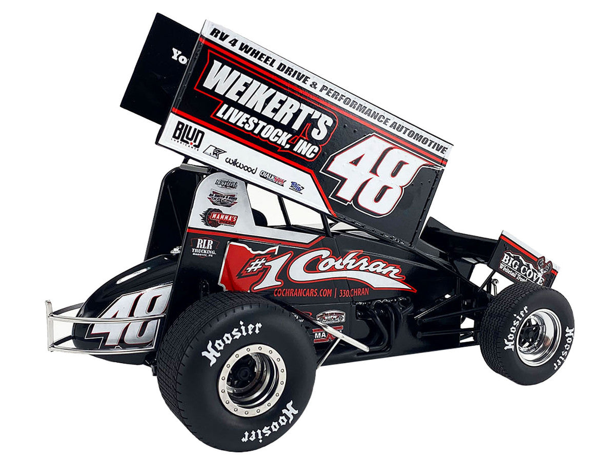 Winged Sprint Car #48 Danny Dietrich "Weikert's Livestock Inc." Gary Kauffman Racing (2024) 1/18 Diecast Model Car by ACME LuxuryLifeWay Online Store