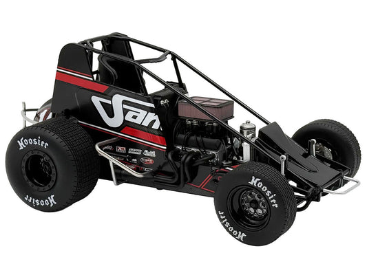 Winged Sprint Car #14 Spencer Bayston "Four CCCC's Construction - Sander" Jason Meyers Racing (2025) 1/18 Diecast Model Car by ACME LuxuryLifeWay Online Store