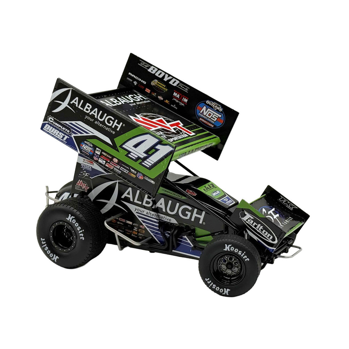 Winged Sprint Car #41 Carson Macedo "Albaugh" Jason Johnson Racing (2026) 1/18 Diecast Model Car by ACME LuxuryLifeWay Online Store