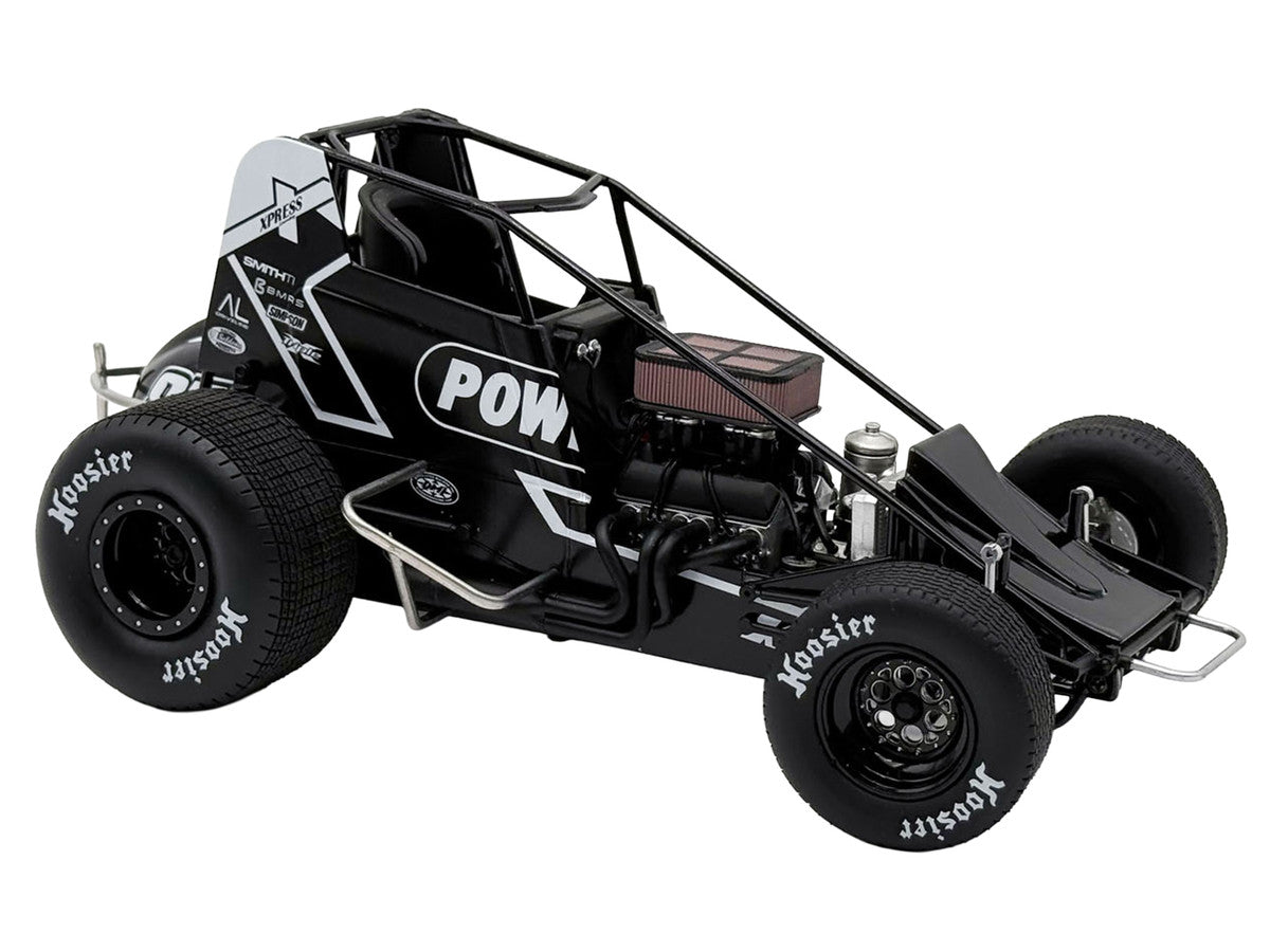 Winged Sprint Car #87 Aaron Reutzel "Power Plus" Black (2026) 1/18 Diecast Model Car by ACME LuxuryLifeWay Online Store