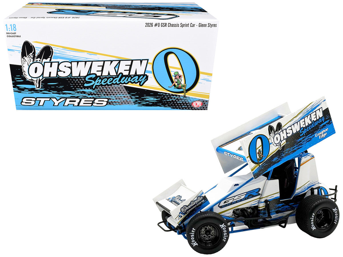 Winged Sprint Car #0 Glenn Styres "GSR Chassis - Ohsweken Speedway" (2026) 1/18 Diecast Model Car by ACME LuxuryLifeWay Online Store