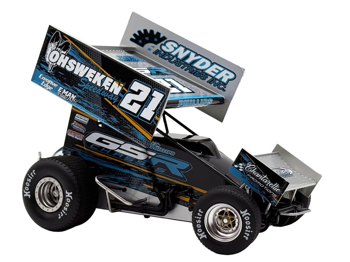 Winged Sprint Car #21 Kyle Phillips "GSR Chassis - Ohsweken Speedway" (2026) 1/18 Diecast Model Car by ACME LuxuryLifeWay Online Store