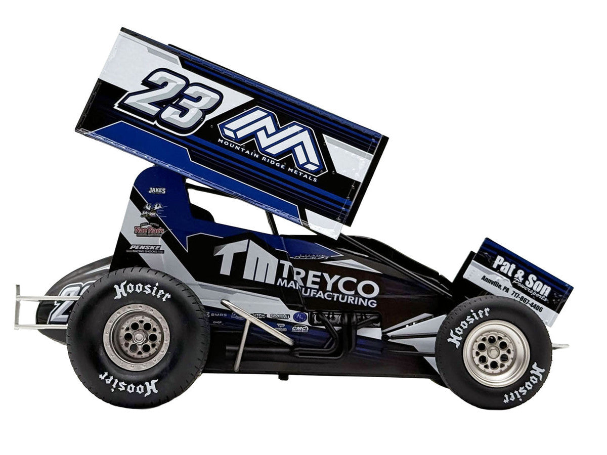Winged Sprint Car #23 Chase Dietz "Treyco Manufacturing - Mountain Ridge Metals" (2026) 1/18 Diecast Model Car by ACME LuxuryLifeWay Online Store