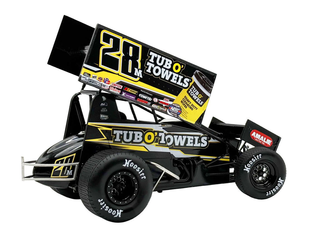 Winged Sprint Car #28M Conner Morrell "Tub O' Towels" (2026) 1/18 Diecast Model Car by ACME LuxuryLifeWay Online Store
