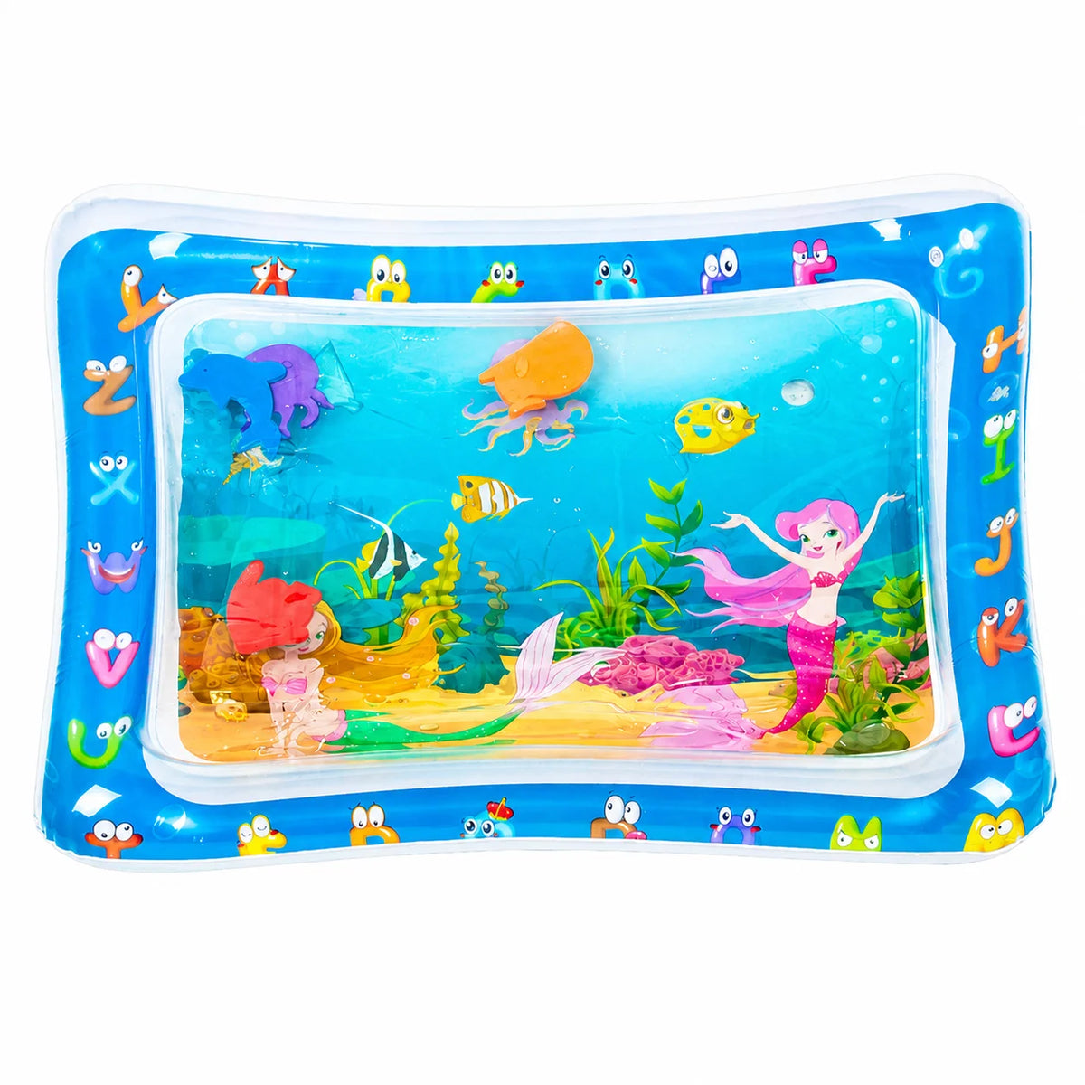 1PC Pet Water Play Mat Interactive Cat Toy Inflatable Sensory Splash Mat for Cats Dogs Indoor Enrichment Exercise Training Toy Pi-Mart