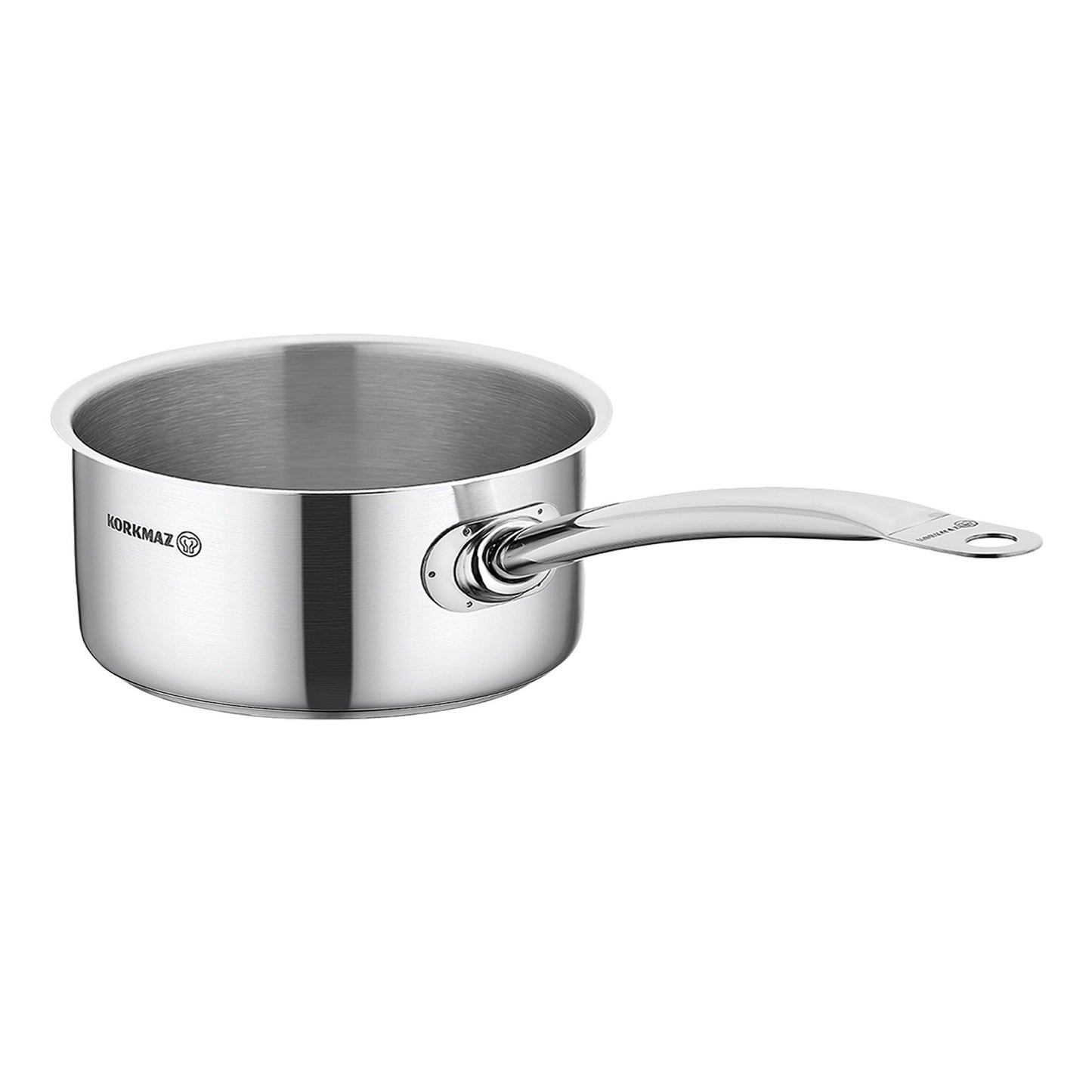 Korkmaz Gastro Proline 4.5 Liter Stainless Steel Saucepan in Silver LuxuryLifeWay Online Store