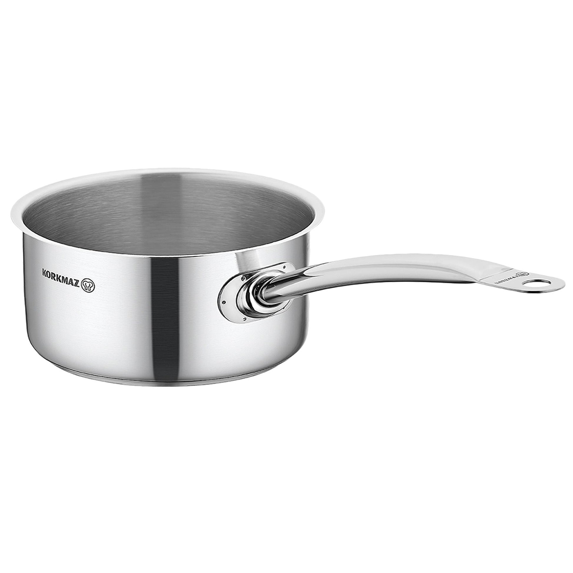 Korkmaz Gastro Proline 7.3 Liter Stainless Steel Saucepan in Silver LuxuryLifeWay Online Store