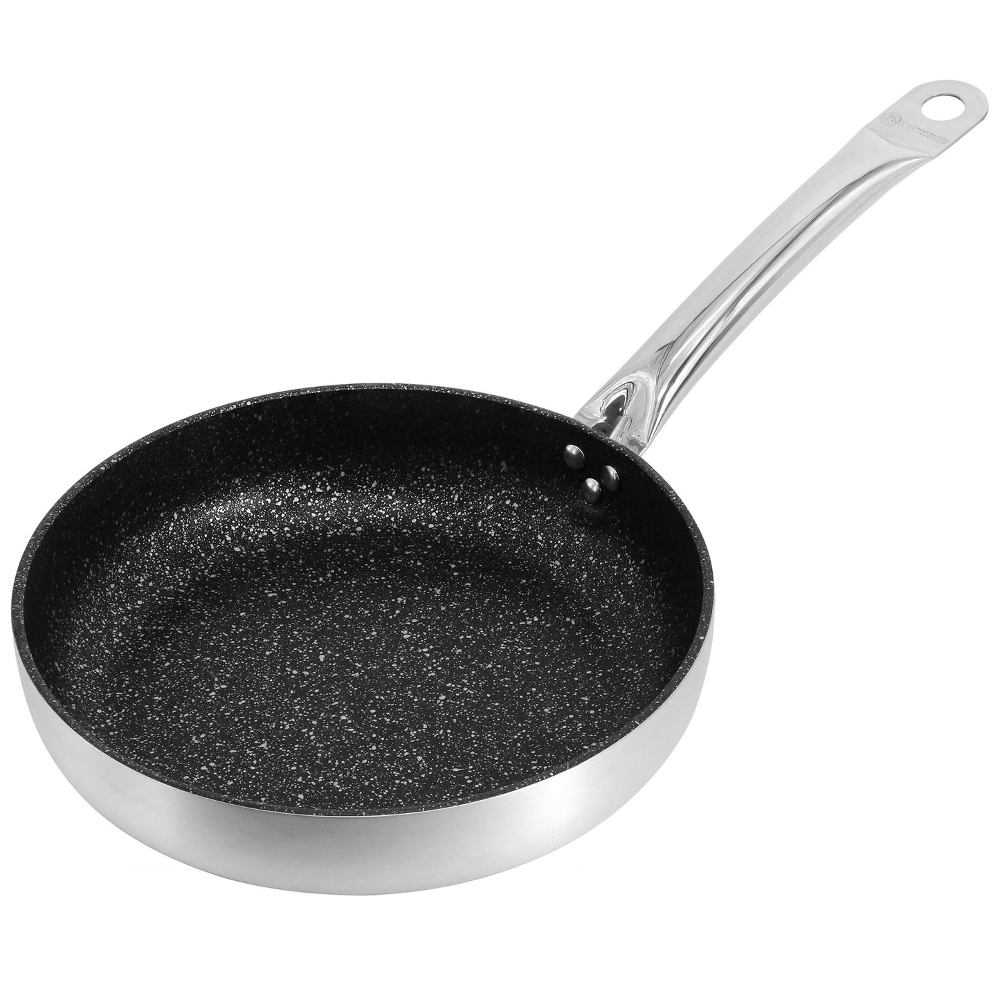 Korkmaz Gastro 10 Inch Proline Professional Series Tava and Frypan in Brushed Silver LuxuryLifeWay Online Store