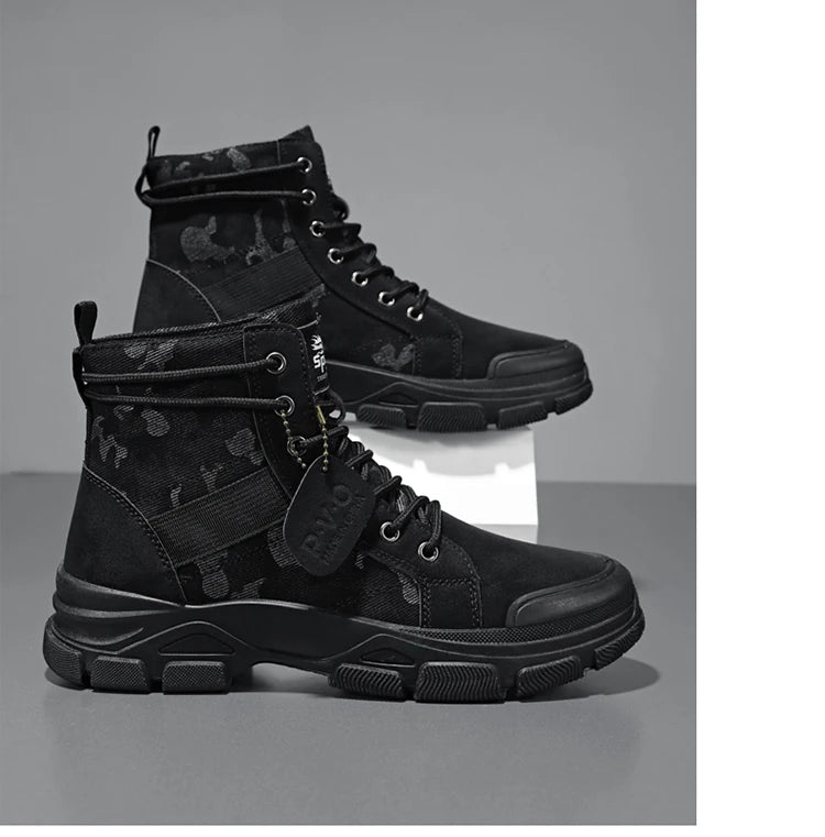 Men's Hiking Boots, Trendy and Versatile Running Shoes, Modern Sports-Style Design Outdoor Hiking Boots, Mountaineering Hiking Boots Pi-Mart