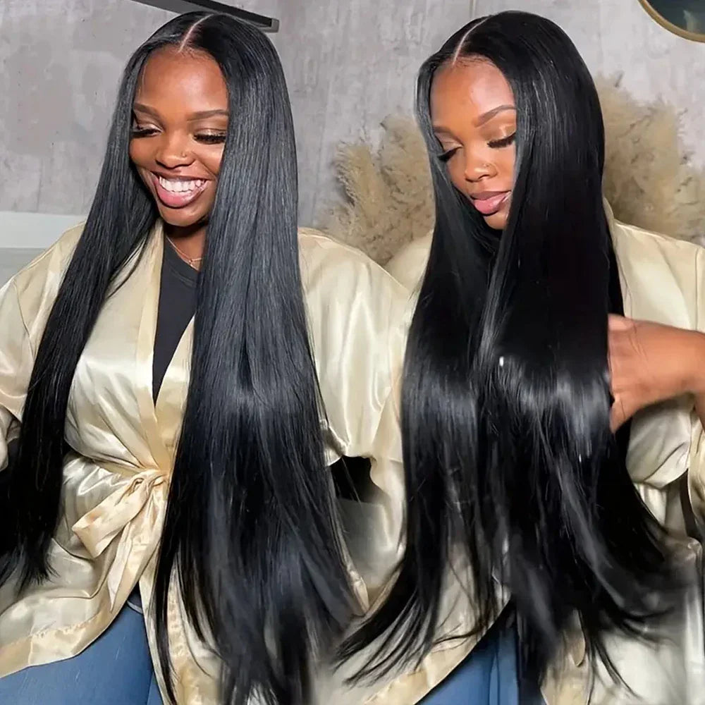 Straight Lace Front Wigs Human Hair 250% Density 13x4 Full Frontal Transparent HD Lace Wig Glueless Wigs 13x6 Lace Frontal Wigs LadyShow.Store