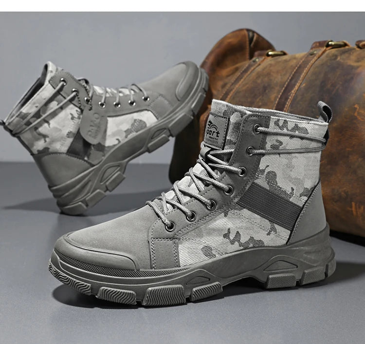 Men's Hiking Boots, Trendy and Versatile Running Shoes, Modern Sports-Style Design Outdoor Hiking Boots, Mountaineering Hiking Boots Pi-Mart