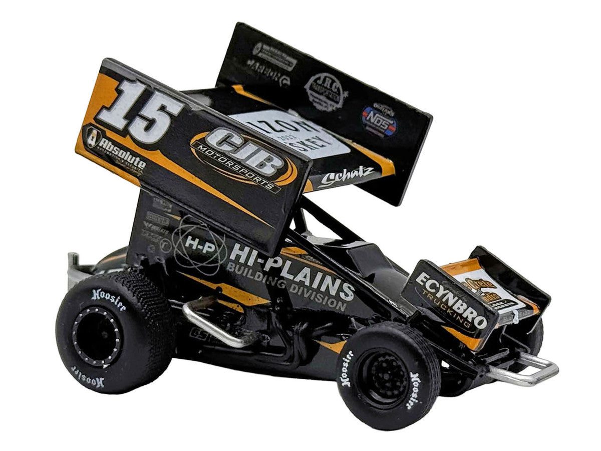 Winged Sprint Car #15 Donny Schatz "CJB Motorsports - Hi-Plains Building Division" Black (2026) 1/50 Diecast Model Car by ACME LuxuryLifeWay Online Store