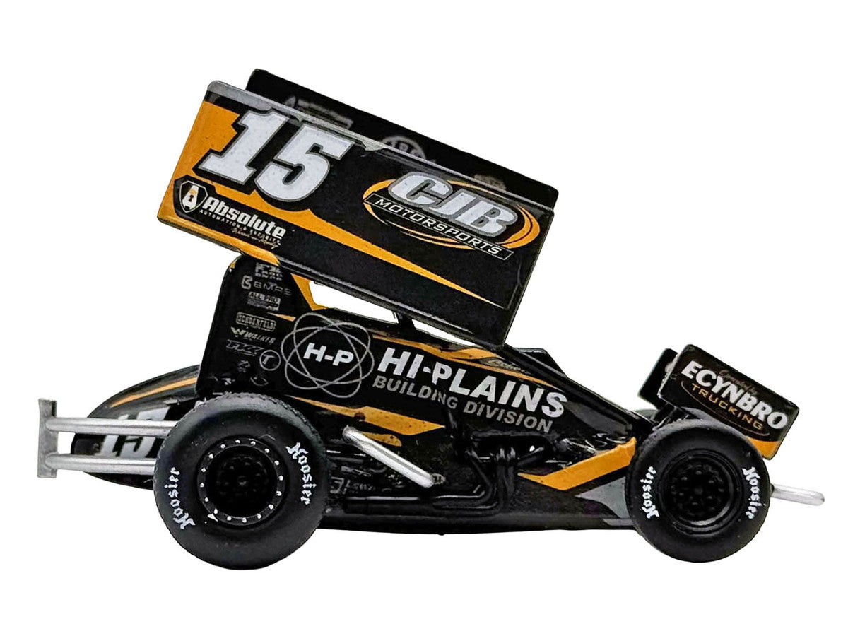 Winged Sprint Car #15 Donny Schatz "CJB Motorsports - Hi-Plains Building Division" Black (2026) 1/50 Diecast Model Car by ACME LuxuryLifeWay Online Store