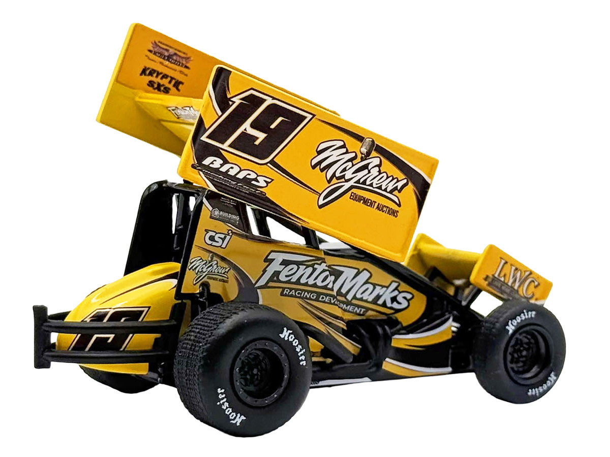 Winged Sprint Car #19 Brent Marks "Fenton Marks Racing" (2026) 1/50 Diecast Model Car by ACME LuxuryLifeWay Online Store