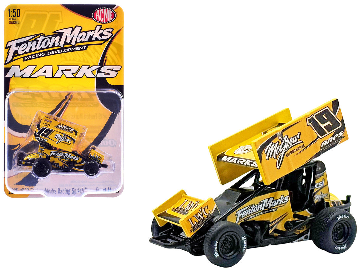 Winged Sprint Car #19 Brent Marks "Fenton Marks Racing" (2026) 1/50 Diecast Model Car by ACME LuxuryLifeWay Online Store