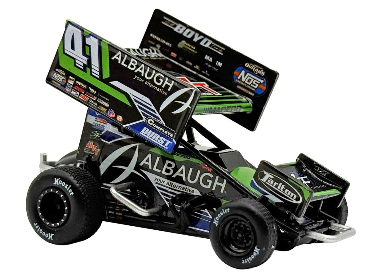 Winged Sprint Car #41 Carson Macedo "Albaugh" Jason Johnson Racing (2026) 1/50 Diecast Model Car by ACME LuxuryLifeWay Online Store
