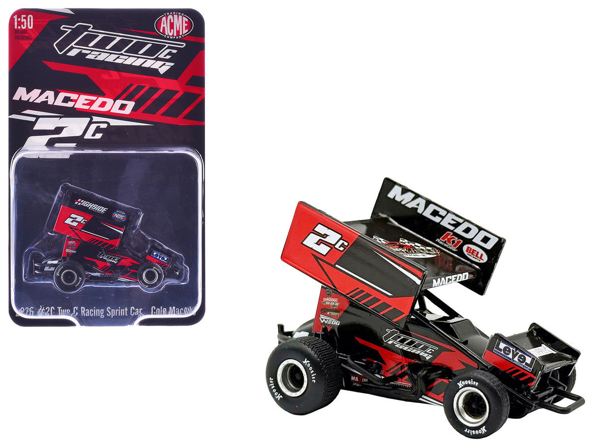 Winged Sprint Car #2C Cole Macedo "Two C Racing" (2026) 1/50 Diecast Model Car by ACME LuxuryLifeWay Online Store