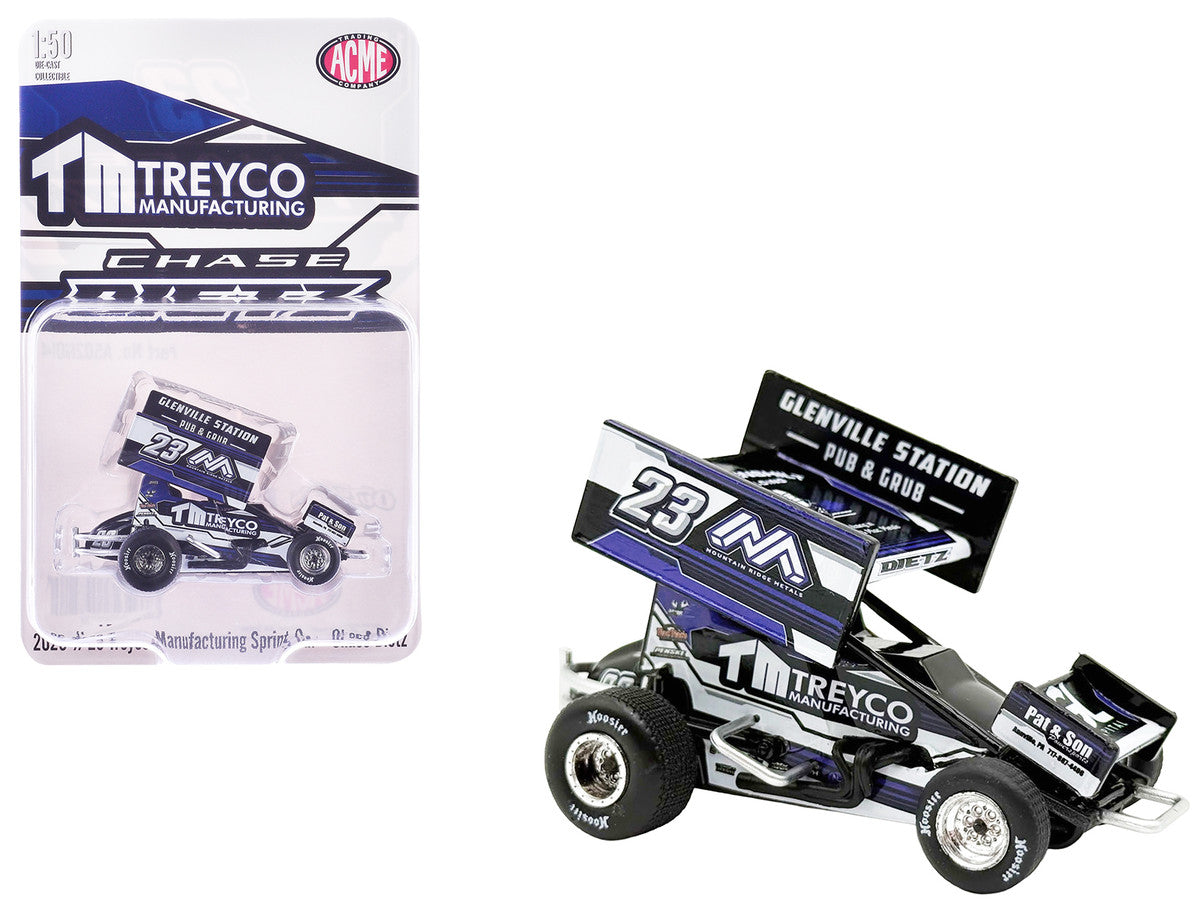 Winged Sprint Car #23 Chase Dietz "Treyco Manufacturing - Mountain Ridge Metals" (2026) 1/50 Diecast Model Car by ACME LuxuryLifeWay Online Store