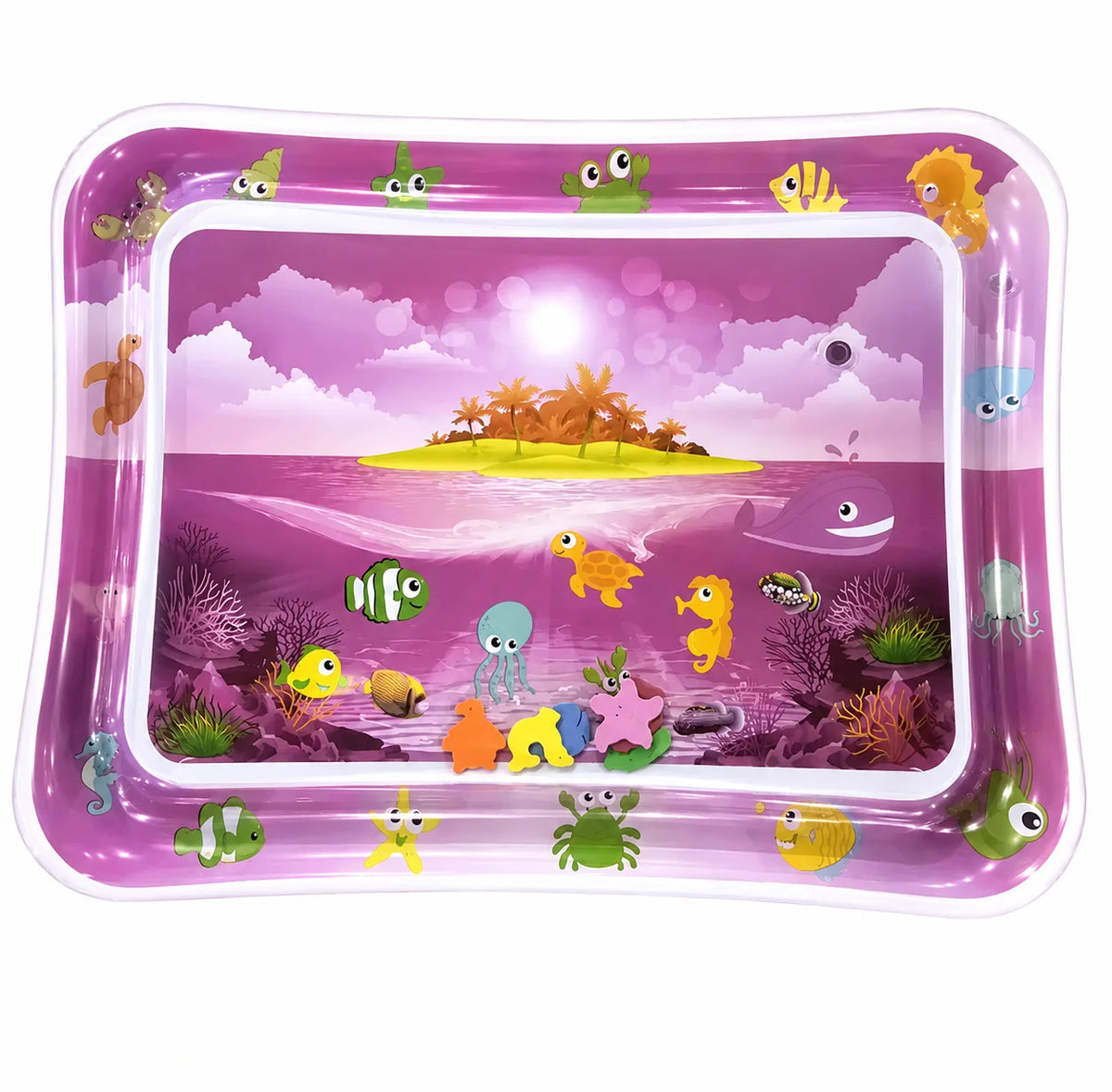 1PC Pet Water Play Mat Interactive Cat Toy Inflatable Sensory Splash Mat for Cats Dogs Indoor Enrichment Exercise Training Toy Pi-Mart