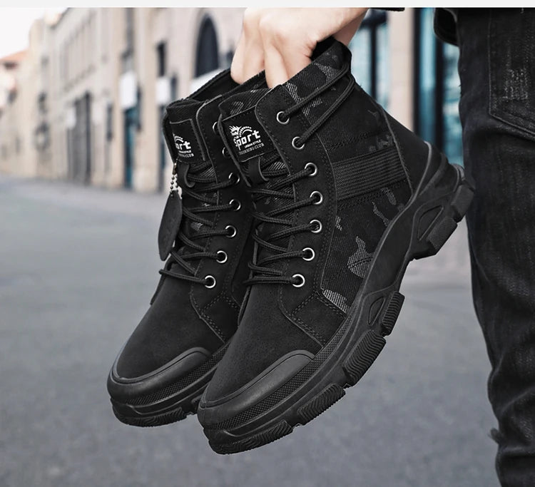Men's Hiking Boots, Trendy and Versatile Running Shoes, Modern Sports-Style Design Outdoor Hiking Boots, Mountaineering Hiking Boots Pi-Mart