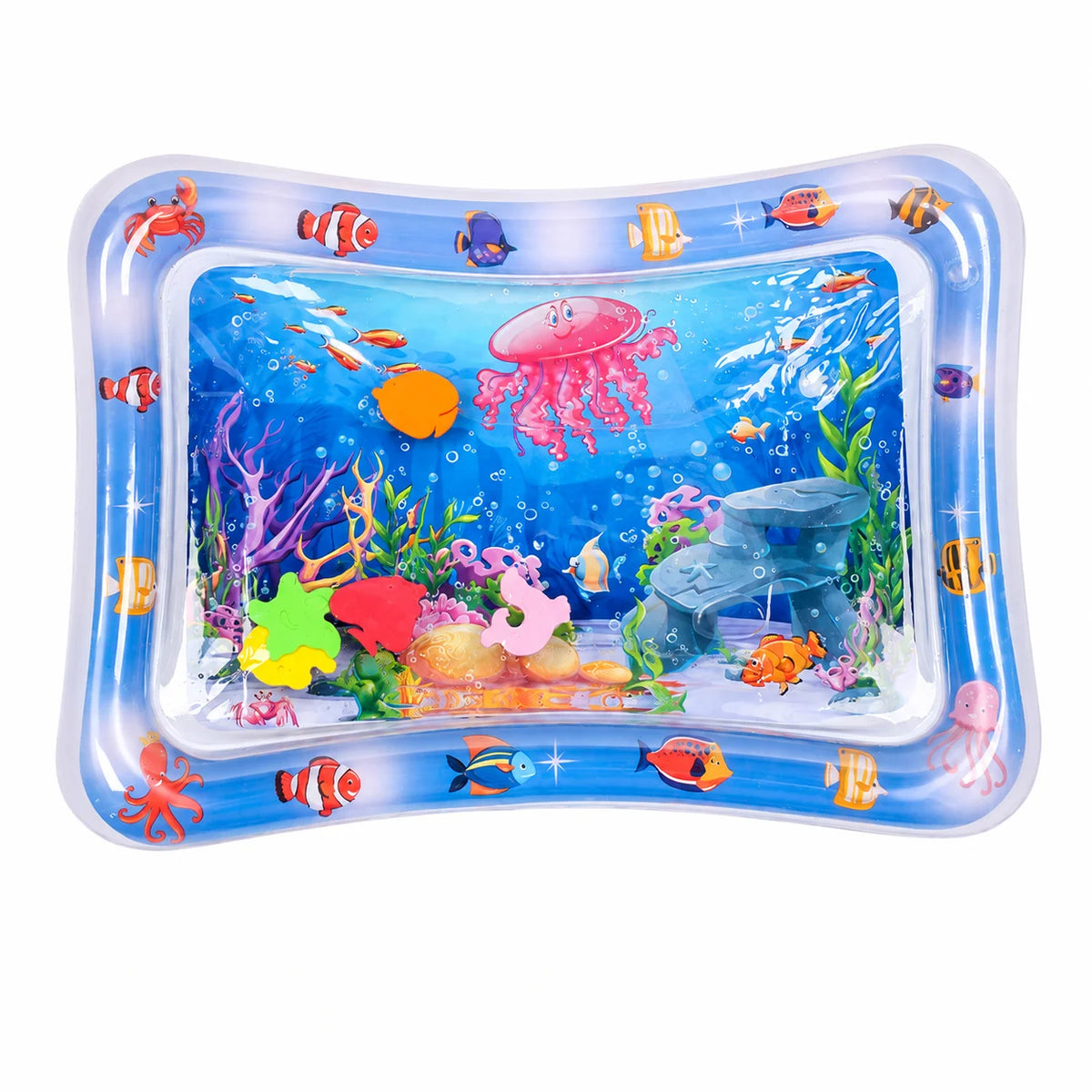 1PC Pet Water Play Mat Interactive Cat Toy Inflatable Sensory Splash Mat for Cats Dogs Indoor Enrichment Exercise Training Toy Pi-Mart