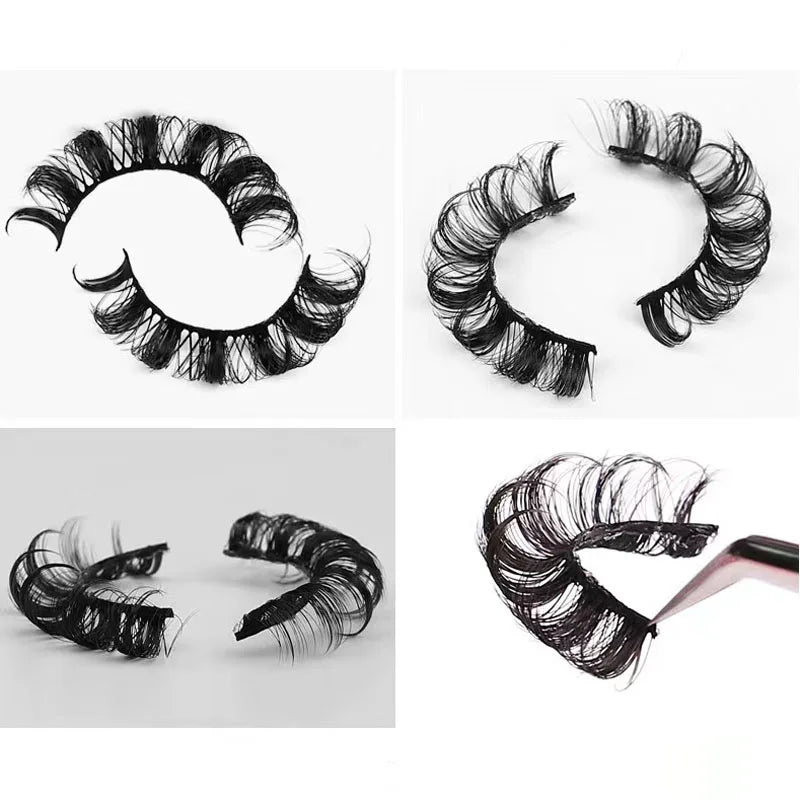Fashion Russian Strip Lashes 2/5/10 Pairs 3D Mink Lashes Natural Eyelashes Dramatic False Eyelashes Wholesale Eyelash Extension Pi-Mart