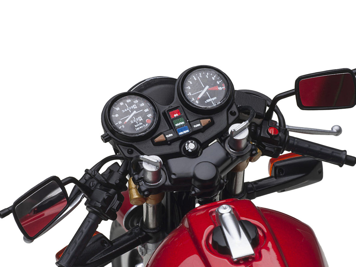 Honda CB750F Motorcycle Red with Helmet "Baribari Legend" (1986) OVA 1/12 Model by Autoart LuxuryLifeWay Online Store