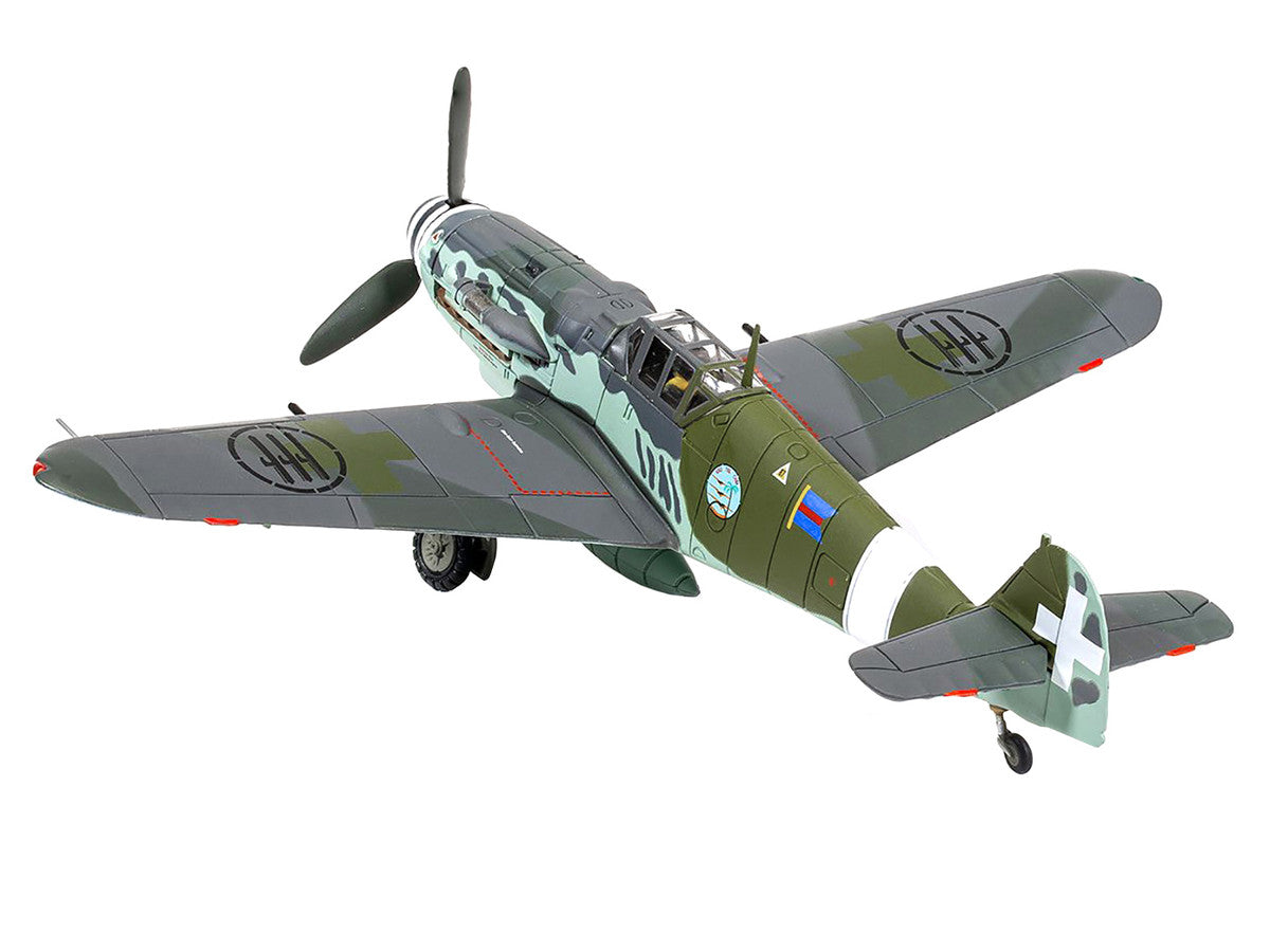 Messerschmitt Me109G-6 (Trop) Fighter Aircraft "Maggiore Antonio Vizzotto 150 Gruppo Gigi Tre Osei Regia Aeronautica Sicily" (July 1943) "The Aviation Archive" Series 1/72 Diecast Model by Corgi LuxuryLifeWay Online Store
