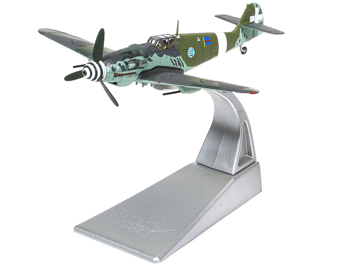Messerschmitt Me109G-6 (Trop) Fighter Aircraft "Maggiore Antonio Vizzotto 150 Gruppo Gigi Tre Osei Regia Aeronautica Sicily" (July 1943) "The Aviation Archive" Series 1/72 Diecast Model by Corgi LuxuryLifeWay Online Store