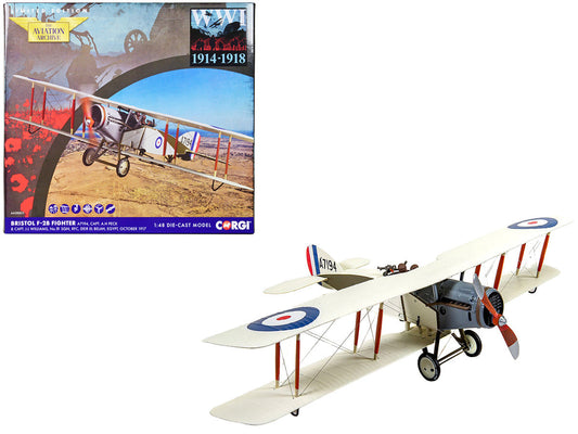 Bristol F-2B Fighter Aircraft "A7194 Capt. Arthur H Peck & Capt. John JL Williams No.111 Squadron Egypt" (1917) Royal Flying Corps "The Aviation Archive" Series 1/48 Diecast Model by Corgi LuxuryLifeWay Online Store