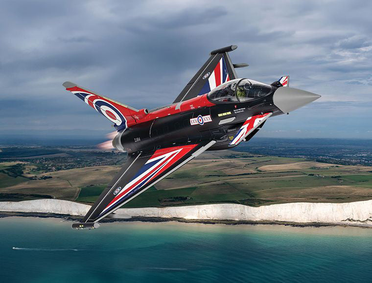 Eurofighter Typhoon FGR4 Aircraft "Blackjack RAF Typhoon Display Aircraft" (2022) British Royal Air Force "The Aviation Archive" Series 1/48 Diecast Model by Corgi LuxuryLifeWay Online Store