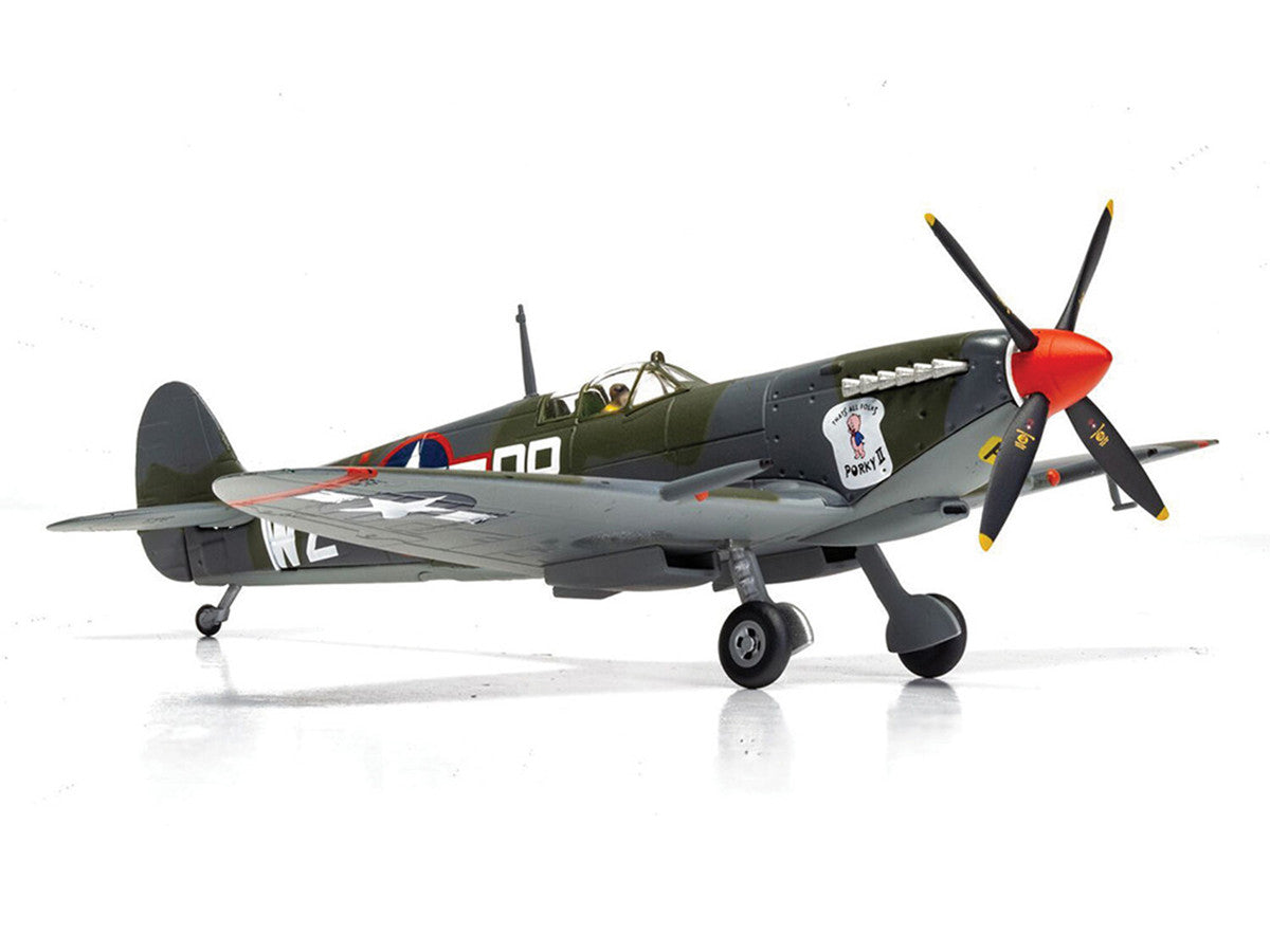 Supermarine Spitfire MkIXC Fighter Aircraft "Porky II Lt Robert Connor 309th Fighter Squadron 31st Fighter Group" (1943) United States Army Air Forces "The Aviation Archive" Series 1/72 Diecast Model by Corgi LuxuryLifeWay Online Store