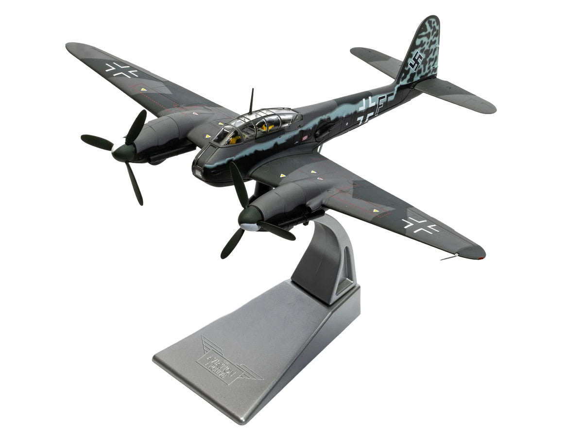 Messerschmitt Me 410A-1 Aircraft "U5+FE Lt. Rudolf Abrahamczik 14./KG.2 Laon-Athies Airfield France" (1943) German Luftwaffe "The Aviation Archive" Series 1/72 Diecast Model Car by Corgi LuxuryLifeWay Online Store