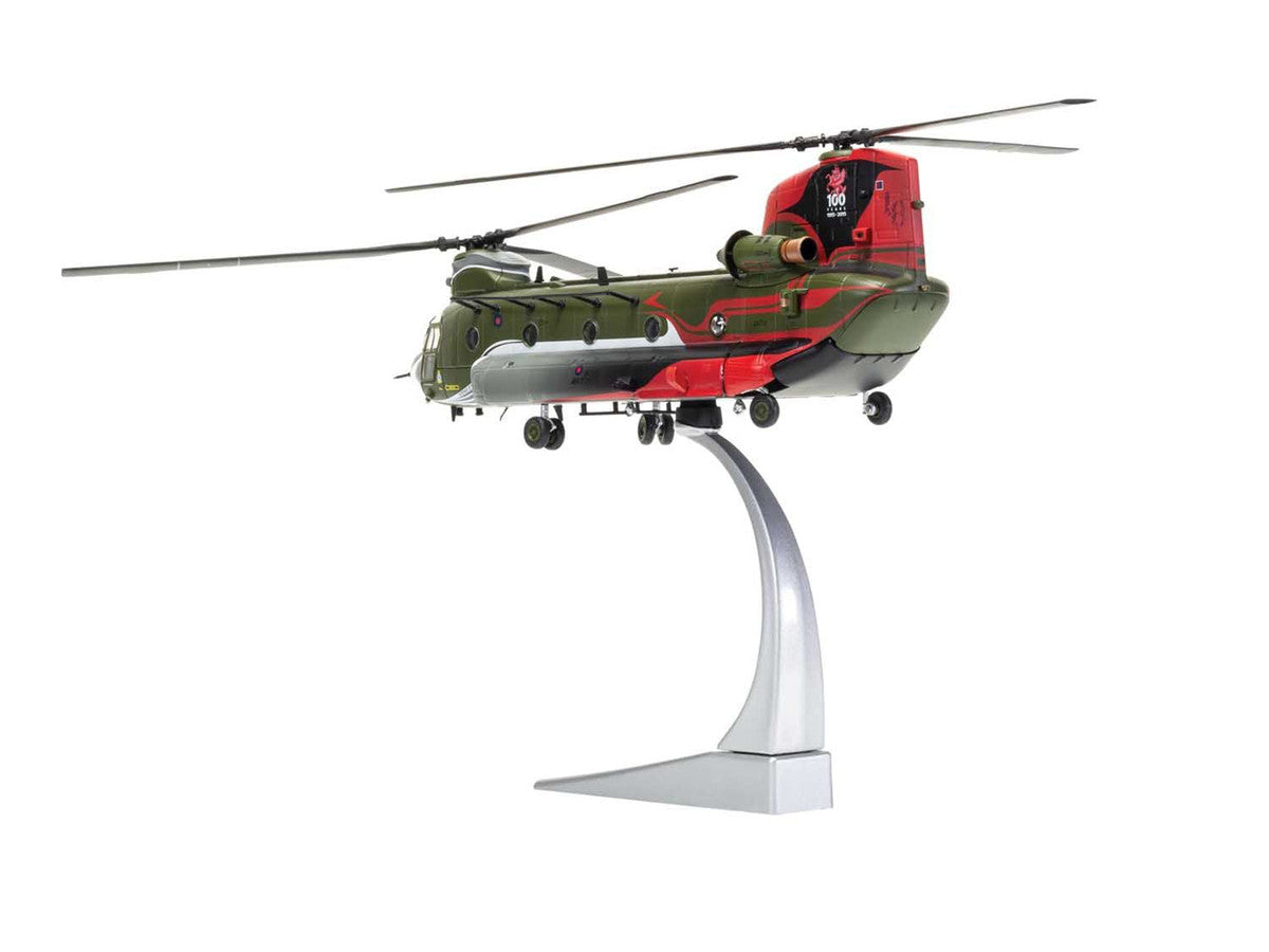 Boeing Chinook HC.4 Helicopter "ZA712 RAF No.18 (B) Squadron 100 Years Anniversary Scheme RAF Odiham" (September 2016) Royal Air Force "The Aviation Archive" Series 1/72 Diecast Model by Corgi LuxuryLifeWay Online Store