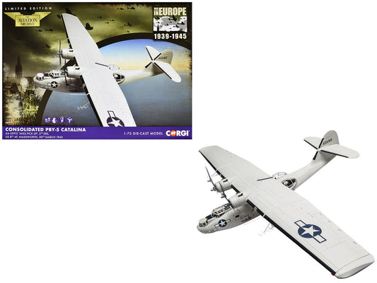 Consolidated PBY-5 Catalina Patrol Aircraft "Miss Pick Up 5th ERS 8th AF Halesworth" (1945) United States Army Air Forces "The Aviation Archive" Series 1/72 Diecast Model by Corgi LuxuryLifeWay Online Store