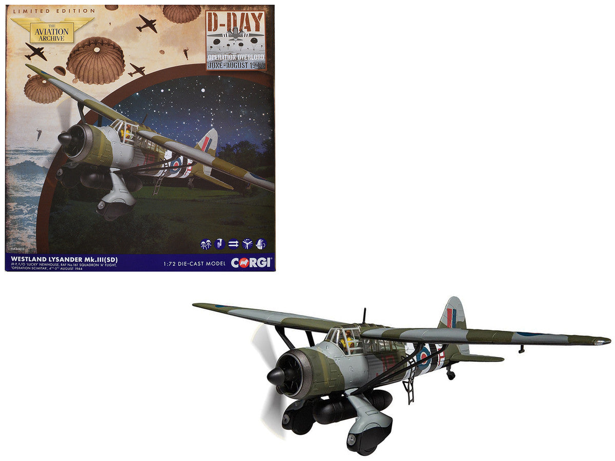 Westland Lysander Mk. III Aircraft "'Lucky' Newhouse No. 161 Squadron" (1944) British Royal Air Force "The Aviation Archive" Series 1/72 Diecast Model by Corgi LuxuryLifeWay Online Store