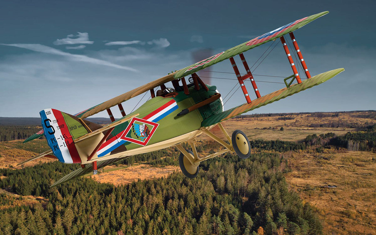 SPAD S.XIII Aircraft "Captain Robert Soubiran 103rd Aero Squadron USAS Foucaucourt Aerodrome France" (1918) United States Army Air Service "The Aviation Archive" Series 1/48 Diecast Model by Corgi LuxuryLifeWay Online Store