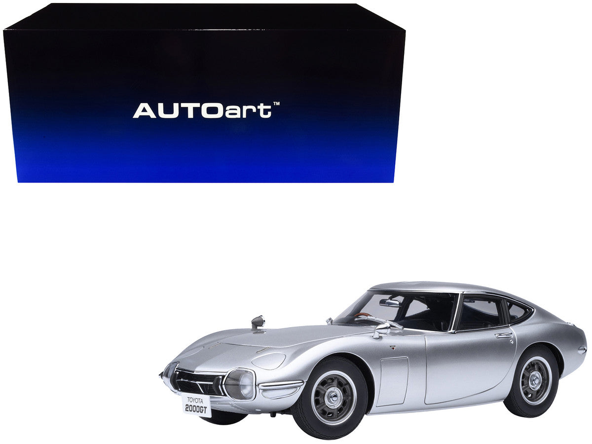 1967 Toyota 2000GT RHD (Right Hand Drive) Silver Metallic 1/18 Model Car by Autoart LuxuryLifeWay Online Store