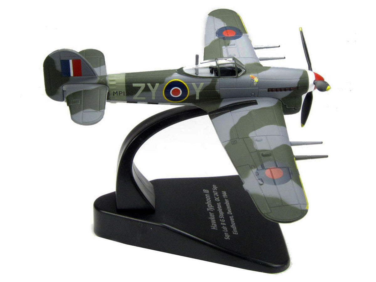 Hawker Typhoon Mk.IB Fighter-Bomber Aircraft "MP126 No.247 Squadron Gerald Stapleton RAF Eindhoven Holland" (1944) Royal Air Force "Oxford Aviation" Series 1/72 Diecast Model Airplane by Oxford Diecast LuxuryLifeWay Online Store