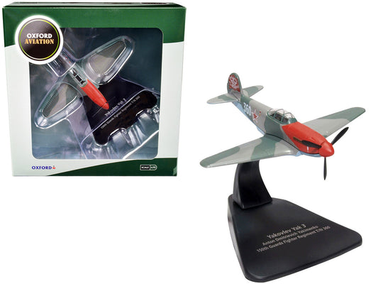 Yakovlev Yak 3 Fighter Aircraft "Anton Dmitrievich Yakimenko 150th Guards Fighter Regiment T/N 360" USSR "Oxford Aviation" Series 1/72 Diecast Model Airplane by Oxford Diecast LuxuryLifeWay Online Store