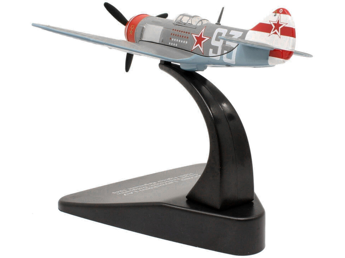 Lavochkin LA7 Fighter Plane Sergei Federovich Dolgushin 156th Fighter Regiment (1945) "Oxford Aviation" Series 1/72 Diecast Model Airplane by Oxford Diecast LuxuryLifeWay Online Store
