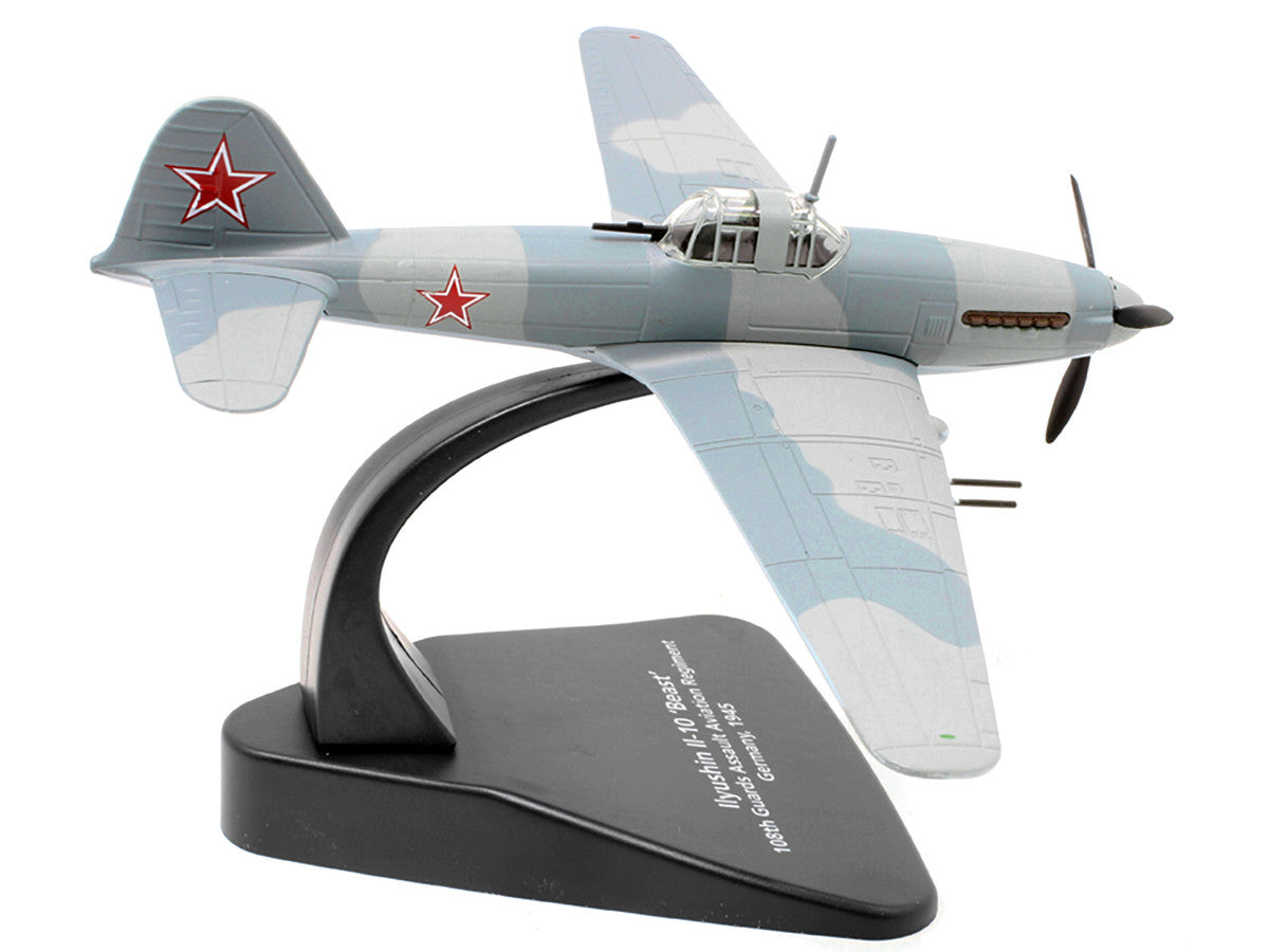 Ilyushin Il-10 "Beast" War Plane 108th Guards Assault Aviation Regiment Germany (1945) "Oxford Aviation" Series 1/72 Diecast Model Airplane by Oxford Diecast LuxuryLifeWay Online Store
