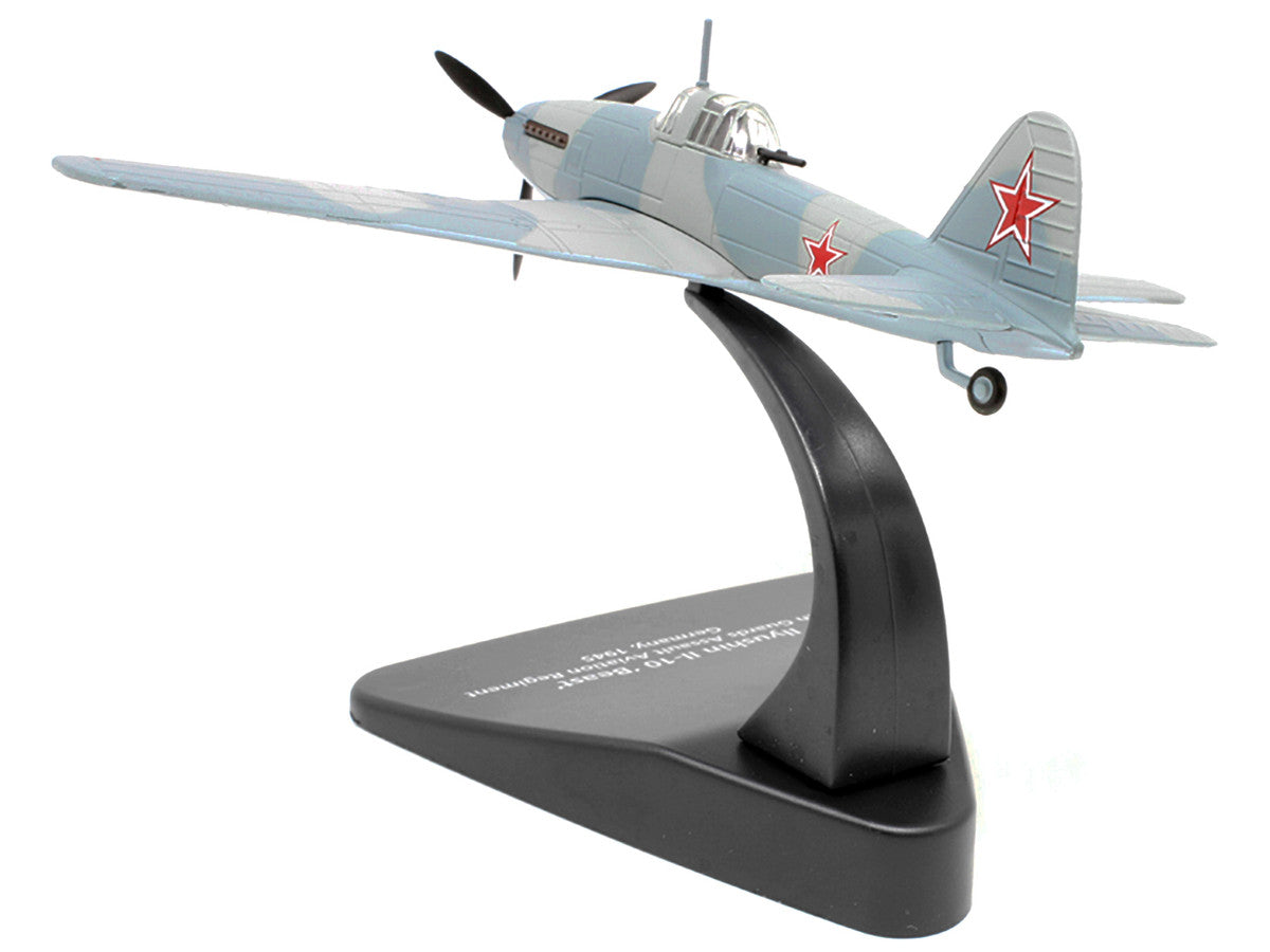Ilyushin Il-10 "Beast" War Plane 108th Guards Assault Aviation Regiment Germany (1945) "Oxford Aviation" Series 1/72 Diecast Model Airplane by Oxford Diecast LuxuryLifeWay Online Store